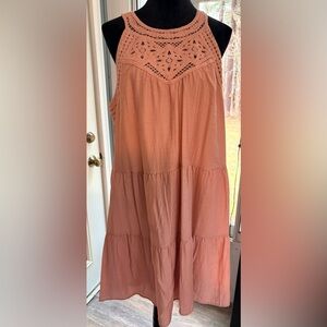 BTFBM Tiered Blush Pink Dress